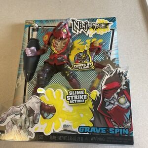 Ninjombie Action Figure - Grave Spin, Ninja Zombie with Slime Strike Action